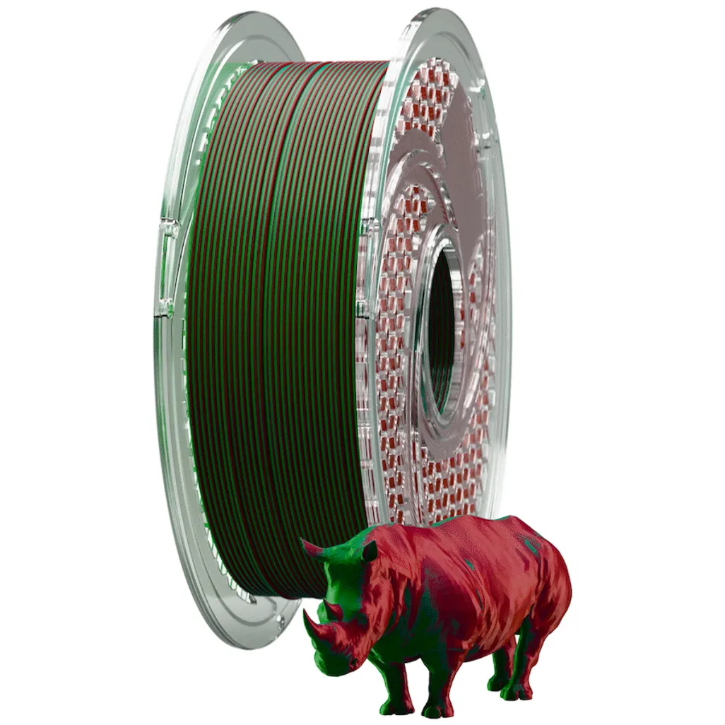 SA Filament Dual Silk PLA Filament 750g - Crimson Emerald