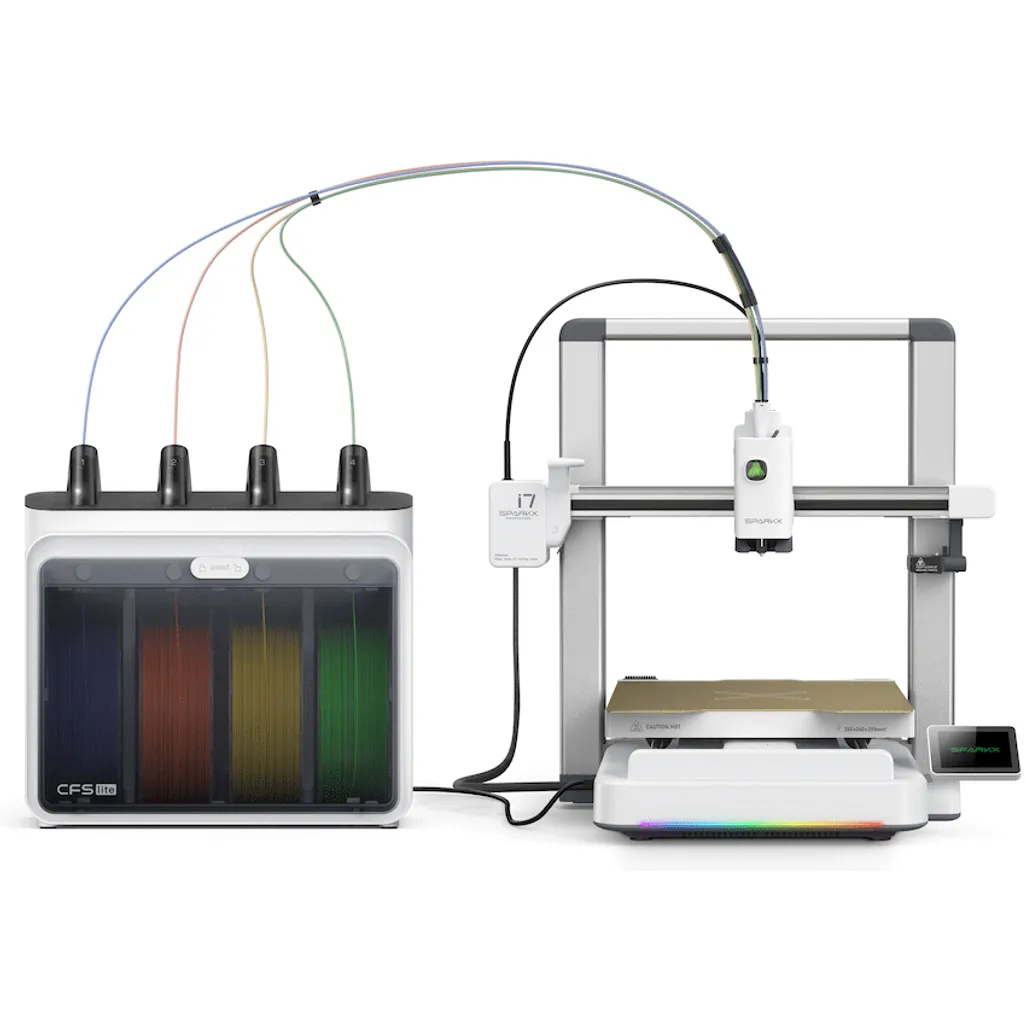 Creality SparkX i7 3D Printer with CFS Lite 4 Filament Dispenser