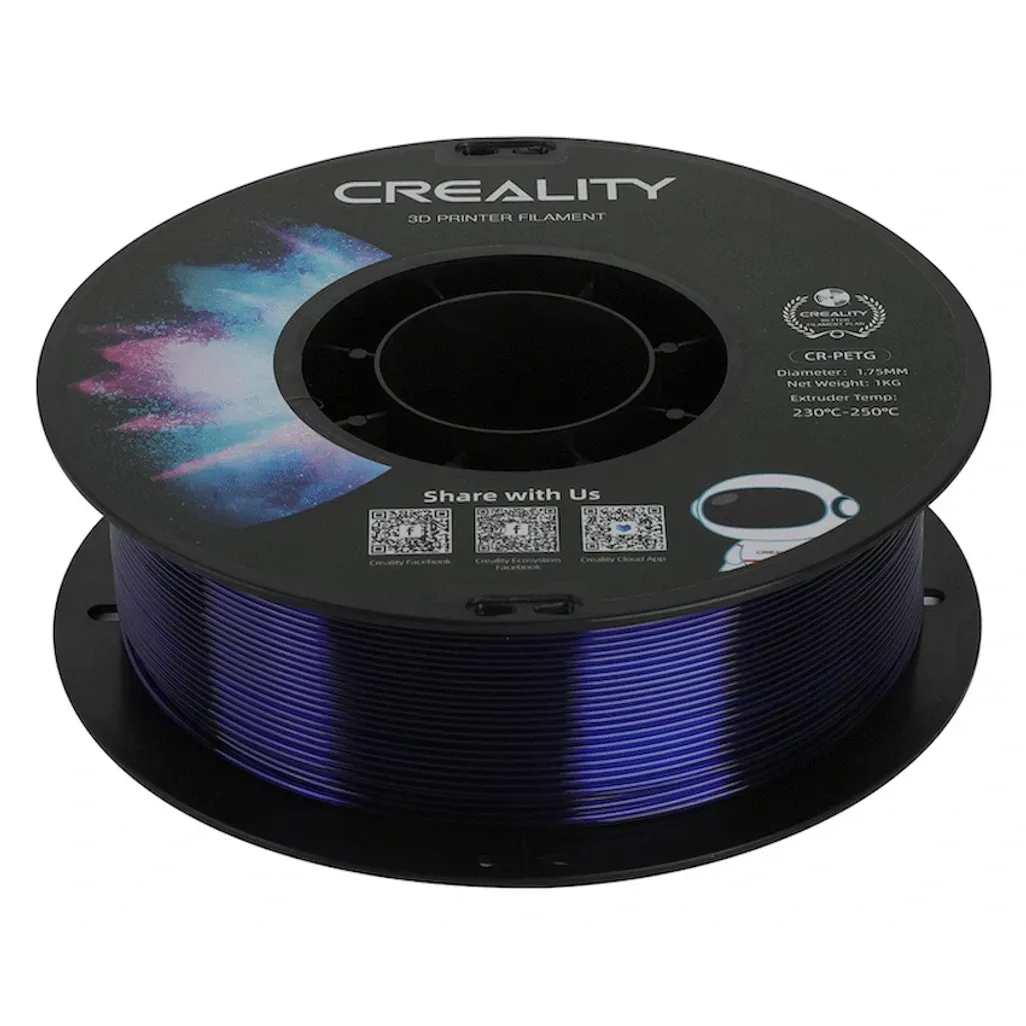 Creality PETG Filament Transparent Blue 1Kg